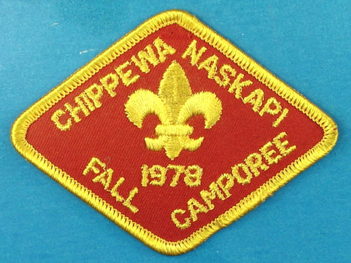 Chippewa Naskapi Fall Camporee Patch 1978
