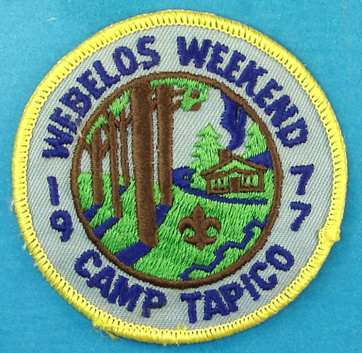 Tapico Camp Webelow Weekend Patch 1977