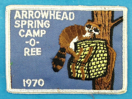 Arrowhead Spring Camporee Patch 1970