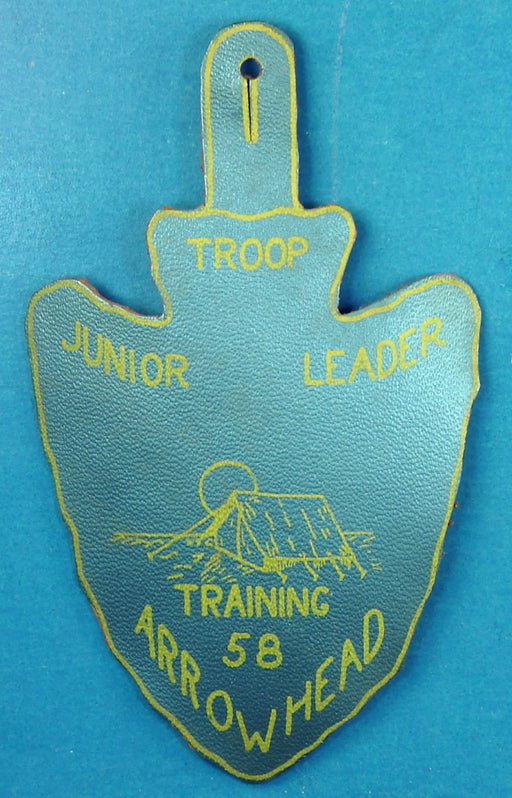 Arrowhead Junior Leaders Training Course Patch 1958 Leather