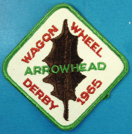 Arrowhead Wagon Wheel Derby Patch 1965