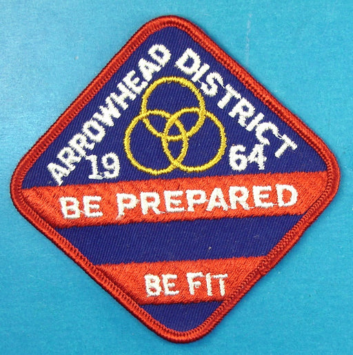 Arrowhead Be Prepared to Be Fit Patch 1964