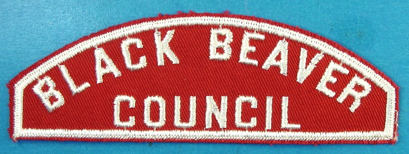 Black Beaver Red and White Council Strip