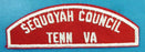 Sequoyah Council Red and White Council Strip