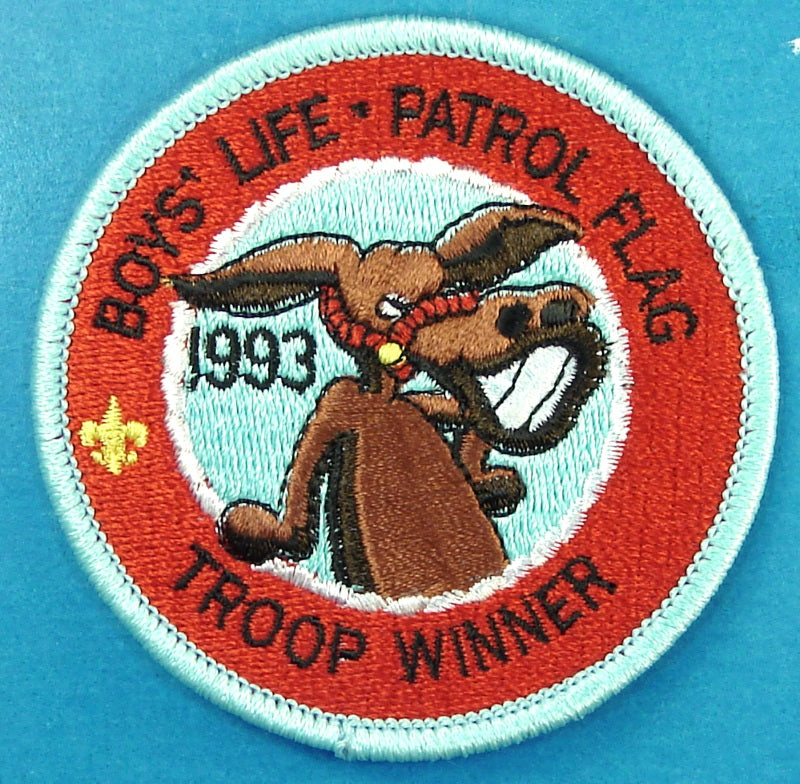 1993 NJ Boys; Life Patrol Flag Winner Patch