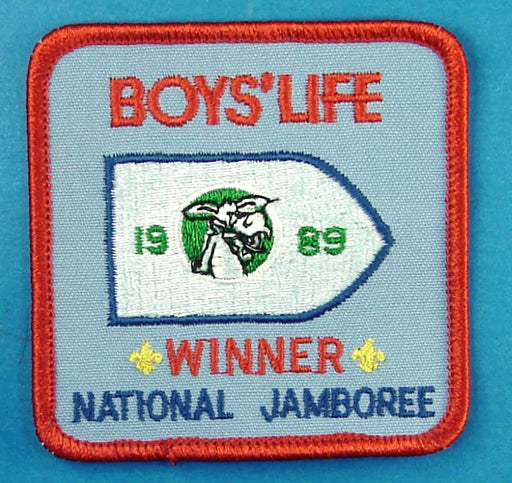 1989 NJ Boys' Life Patrol Flag Winner Patch