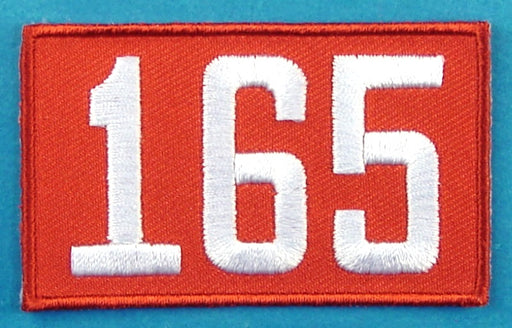 Red Caption Custom Scout Troop Number Patches — Eagle Peak Store