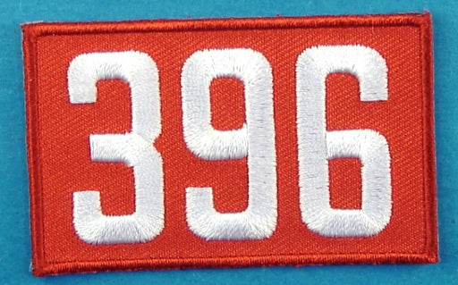 396 Unit Number Red