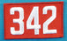 342 Unit Number Red