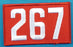 267 Unit Number Red