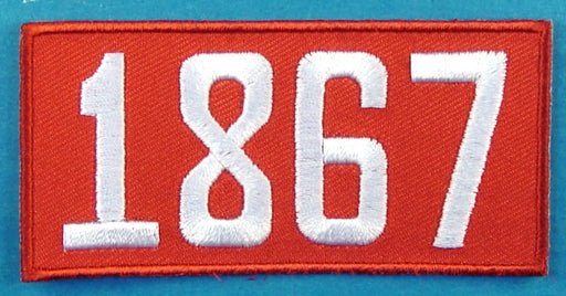 1867 Unit Number Red