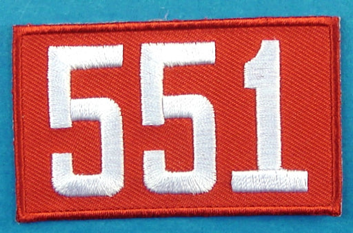 551 Unit Number Red