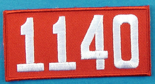 1140 Unit Number Red
