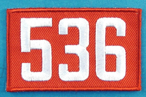 536 Unit Number Red