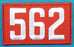 562 Unit Number Red