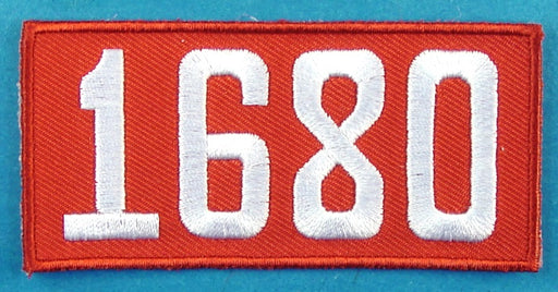 1680 Unit Number Red