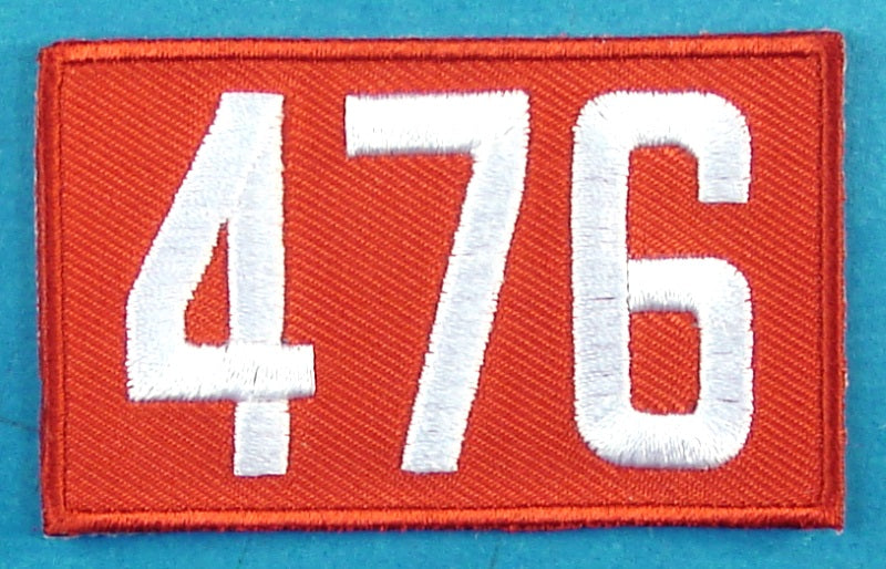 476 Unit Number Red