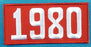 1980 Unit Number Red