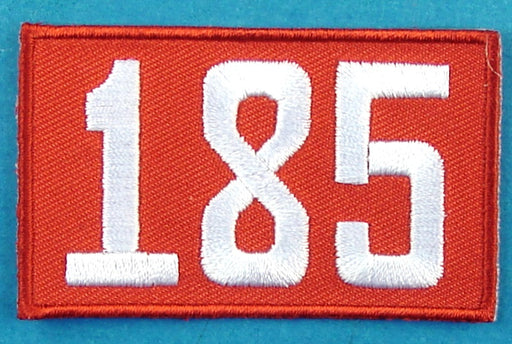 185 Unit Number Red