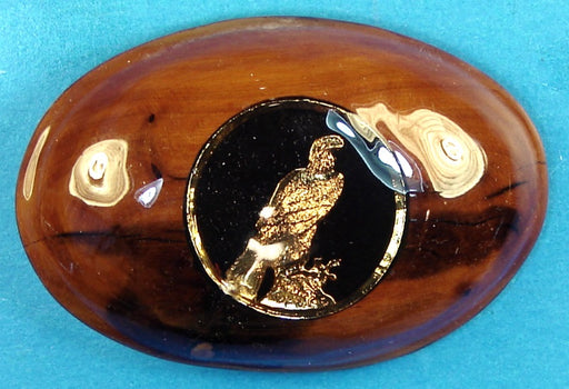 Eagle Belt Buckle Handcarved and inlaid