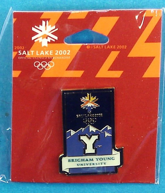 2002 Olympics Pin Brigham Young University