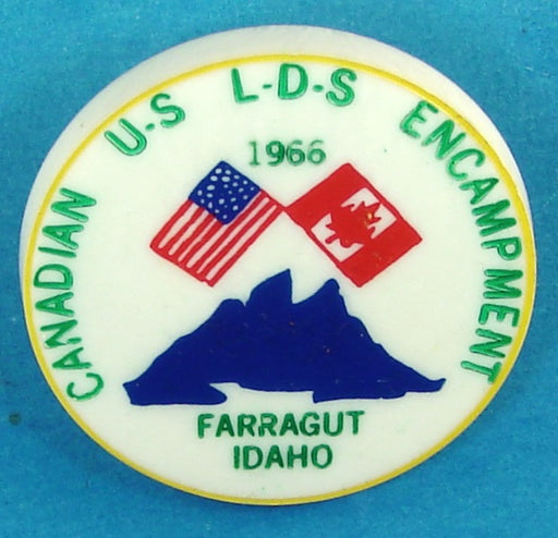 1966 LDS Canadian-US Encampment Neckerchief Slide