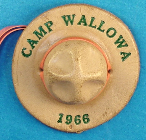 Wallowa Camp 1966 Leather Neckerchief Slide