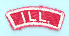 Illinois Red and White State Strip