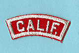 California Red and White State Strip