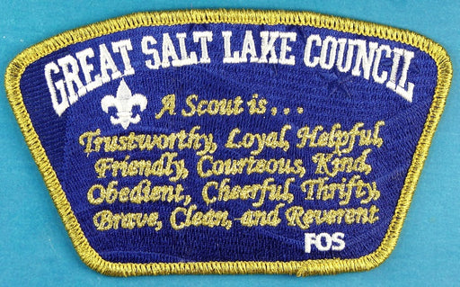 Great Salt Lake CSP SA-New FOS Scout Law