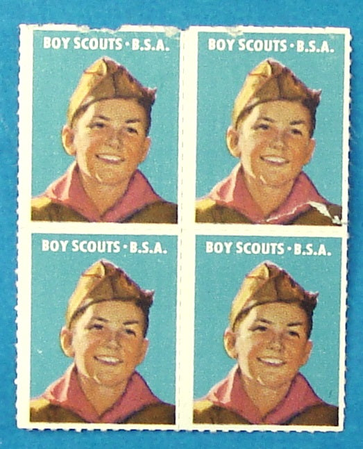 Boy Scout Stamp Block of 4