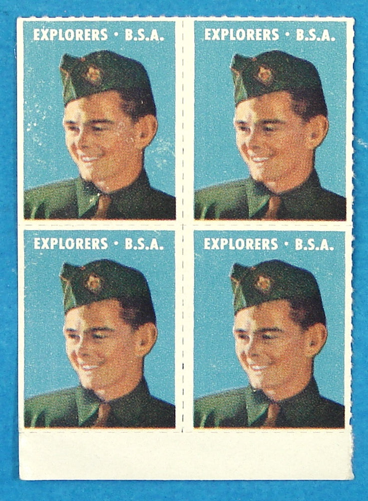 Explorer Scout Stamp Block of 4
