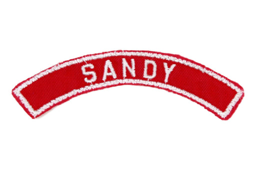 Sandy Red and White City Strip