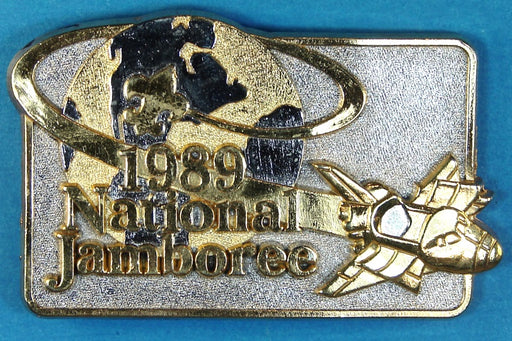 1989 NJ Belt Buckle Gold on Silver