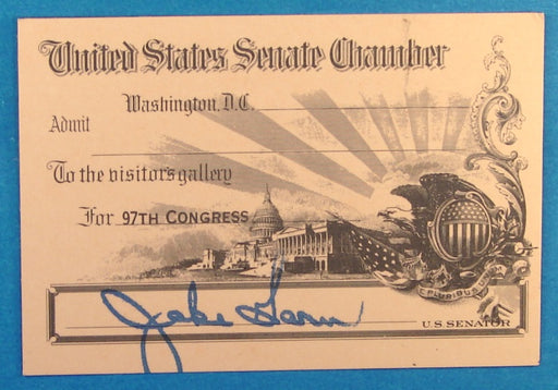 US Senate Chamber Pass (1985 NJ)