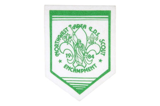 1984 Northwest Area LDS Scout Encampment Felt Mini Banner