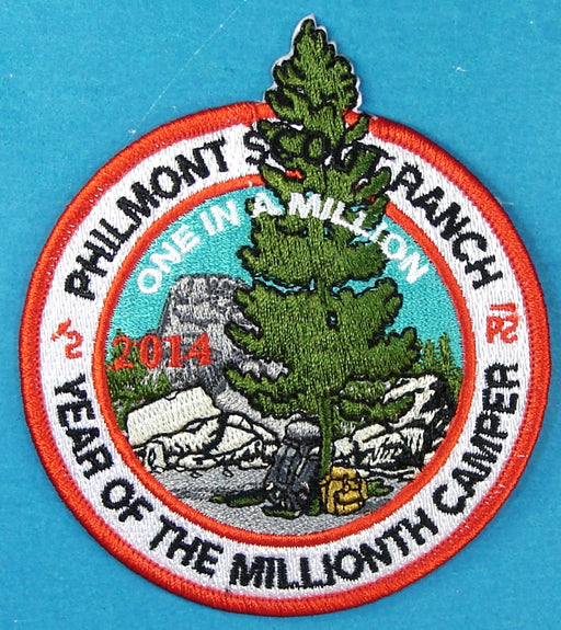 2014 Year of the Millionth Camper Philmont Patch
