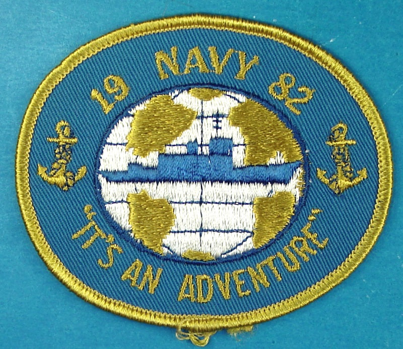 1982 Navy It's an Adventure Patch