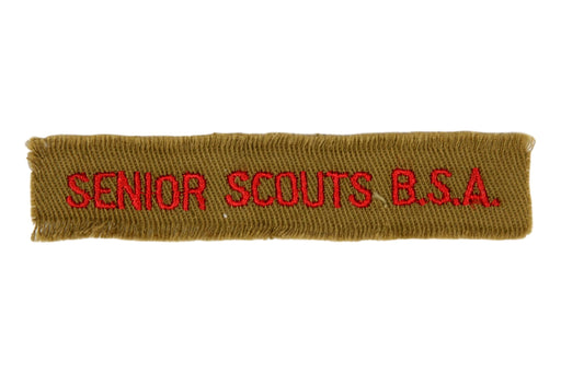 Senior Scouts B.S.A. Shirt Strip 1940s on Tan