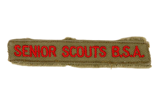 Senior Scouts B.S.A. Shirt Strip 1940s on Tan