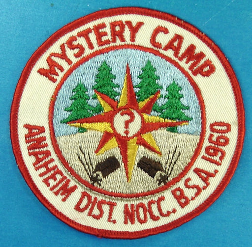 Anaheim District Mystery Camp Patch 1960