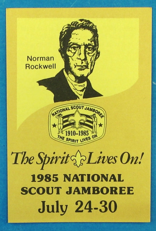 1985 NJ Trading Card Norman Rockwell