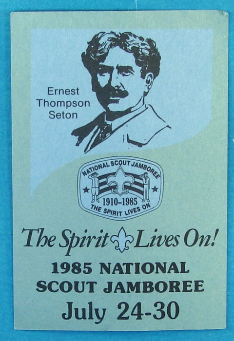 1985 NJ Trading Card Ernest Thompson Seton