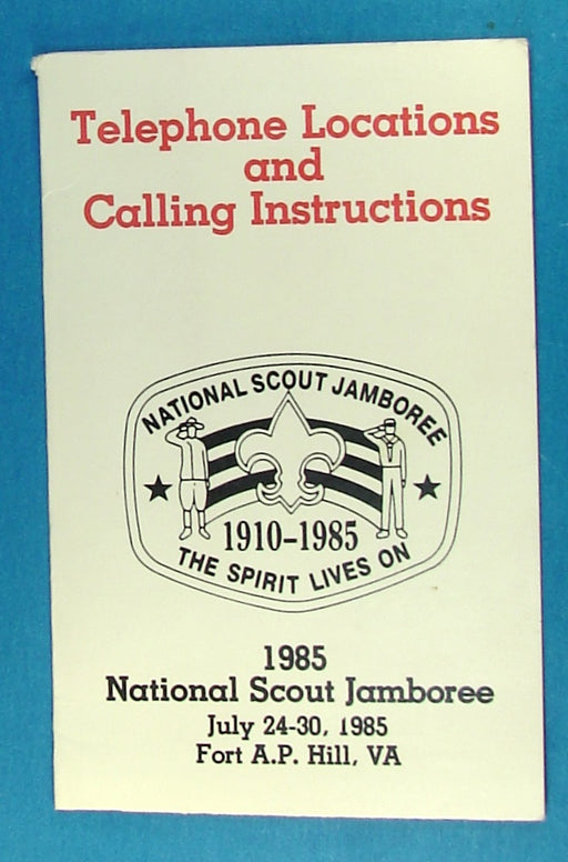 1985 NJ Telephone Locations Booklet