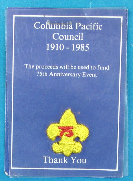 Columbia Pacific Embroidered Sticker 1985