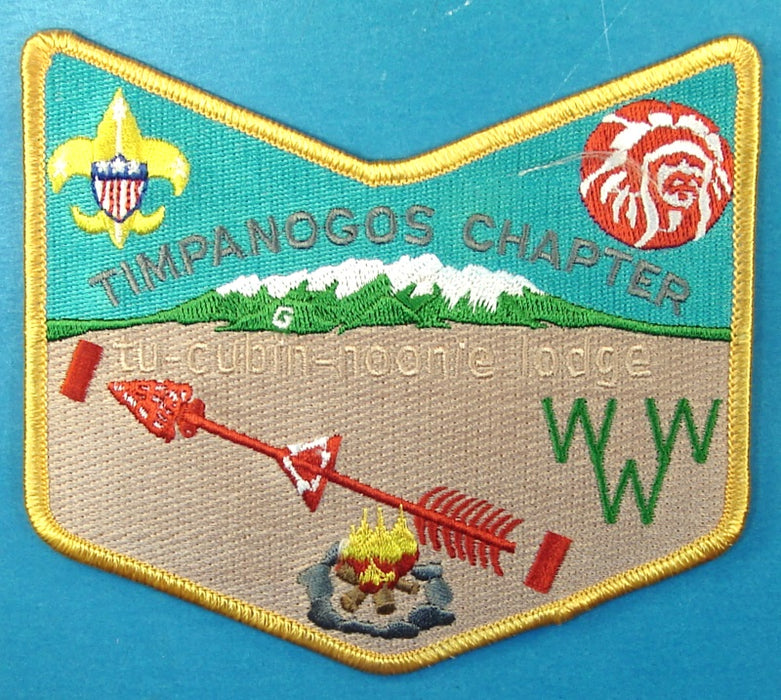 Lodge 508 Patch Timpanogos Chapter Yellow Border