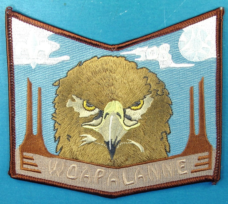 Lodge 508 Patch Woapalanne Chapter Brown Border