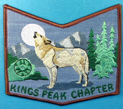 Lodge 508 Patch Kings Peak Chapter Brown Border