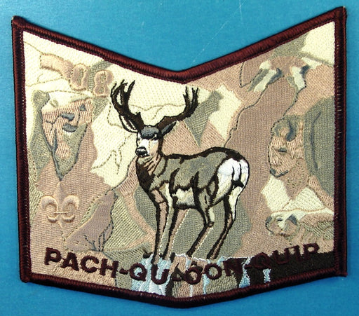 Lodge 508 Patch Pach-Qu-Oon-Quip Chapter Brown Border