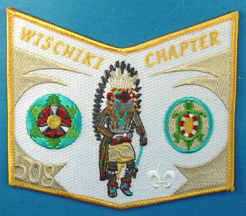 Lodge 508 Patch Wischiki Chapter Yellow Border
